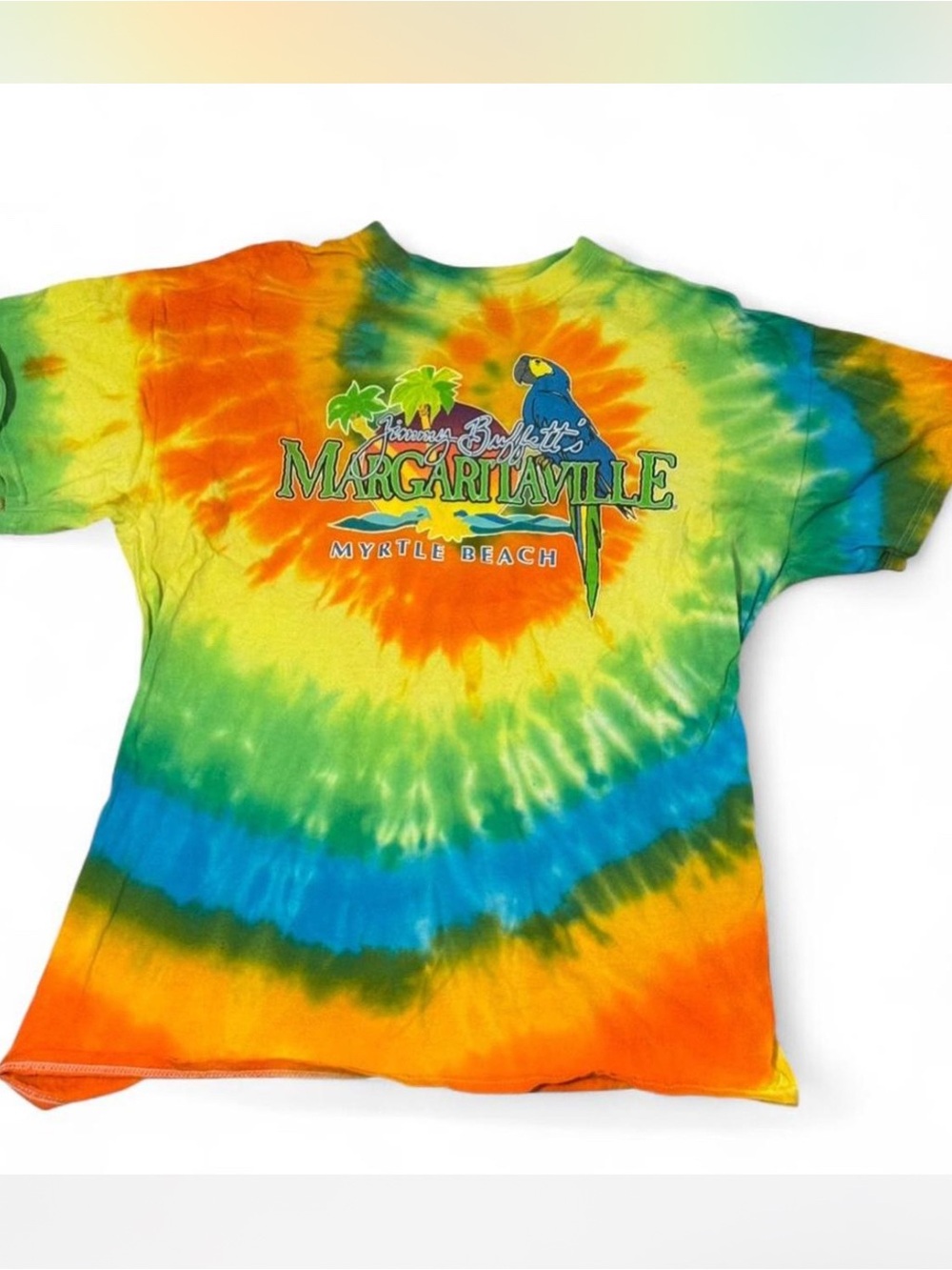 Margaritaville Tie-Dye Parrot Logo Tee - Multicolor